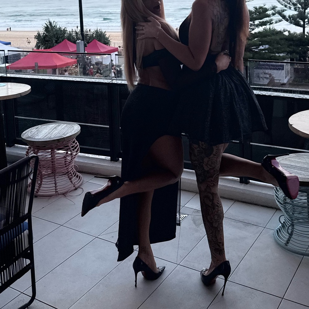 Stylish Black two piece with High Slit